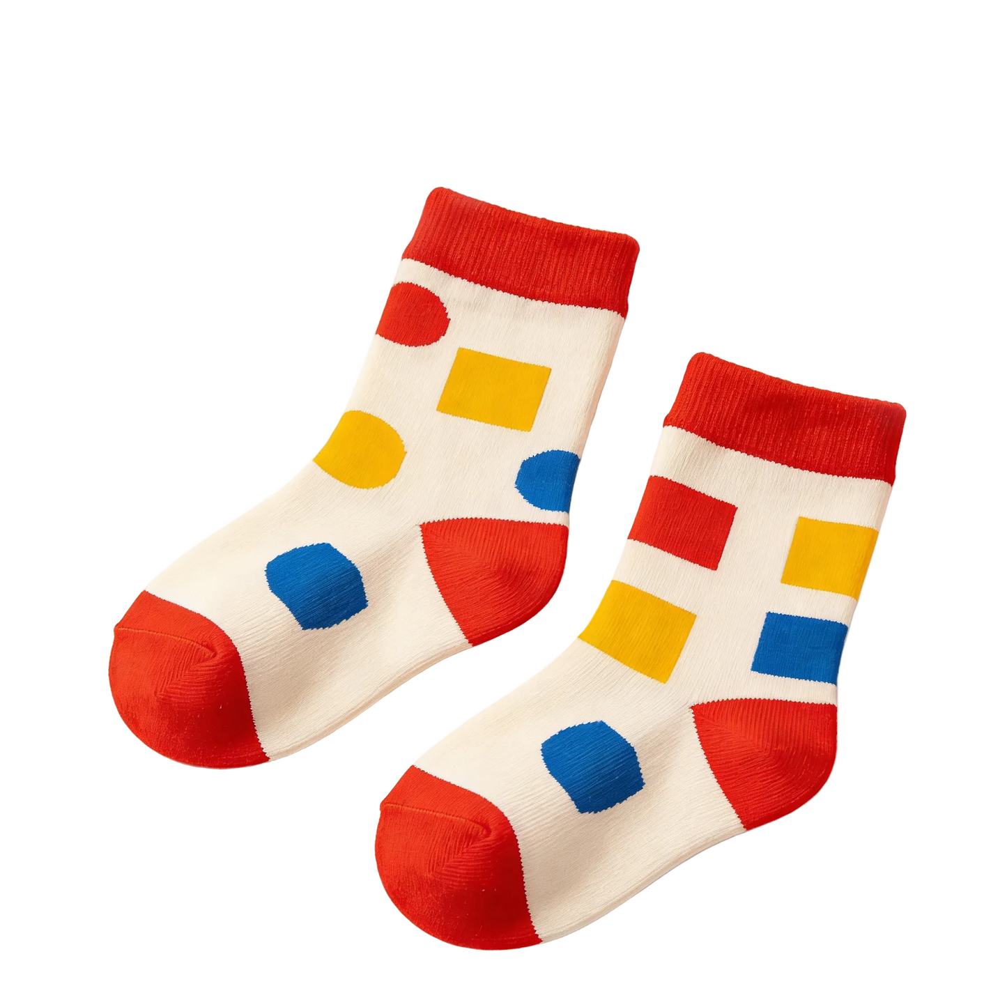 Color Block Geometric Pattern Socks
