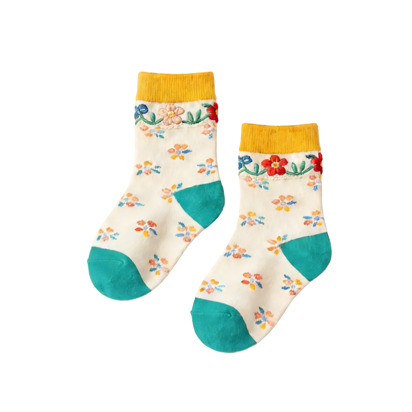 Floral Forest Socks