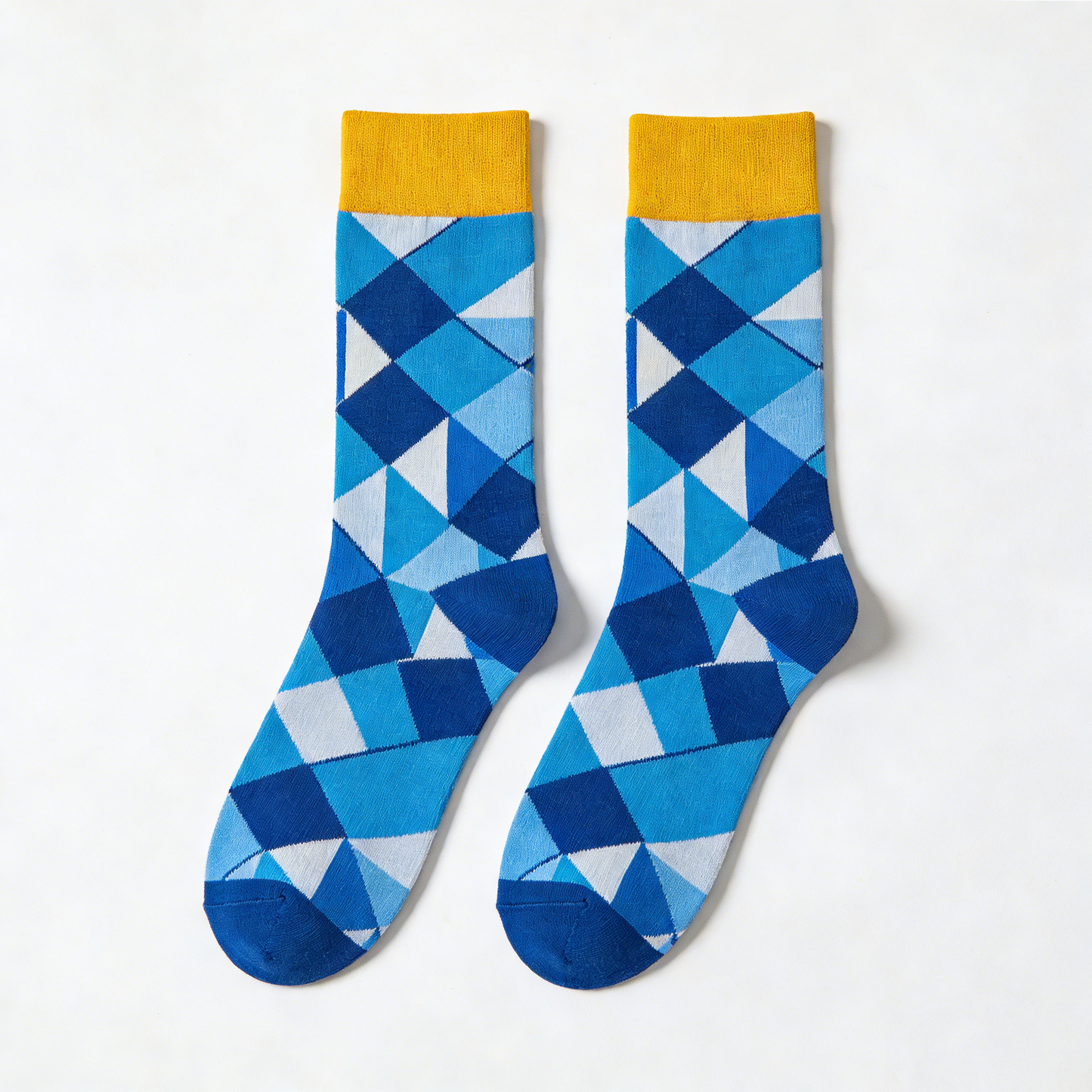 Geometric Diamond Socks