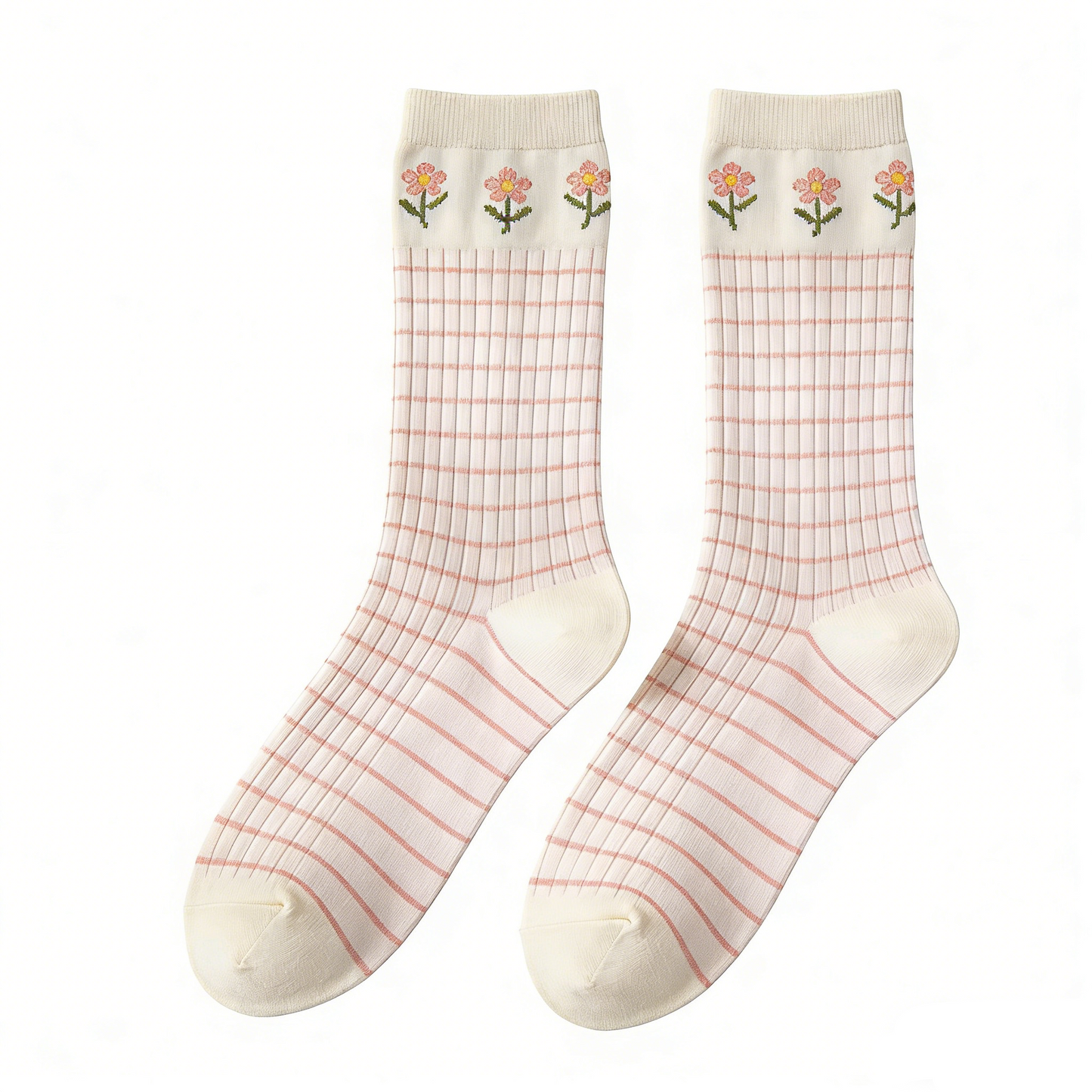 Three Small Flower Socks