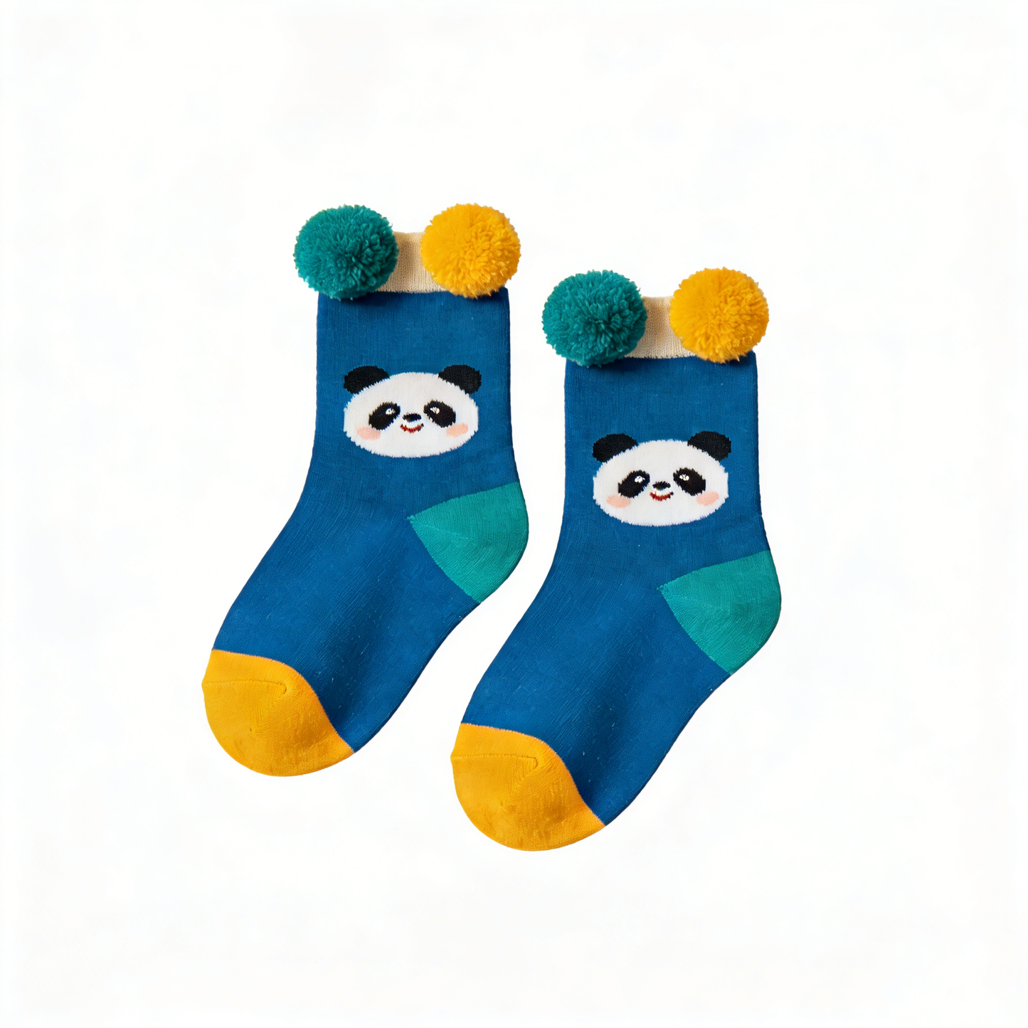 Cute Panda Pom-Pom Socks