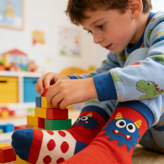 Silly Little Monster Fun Socks