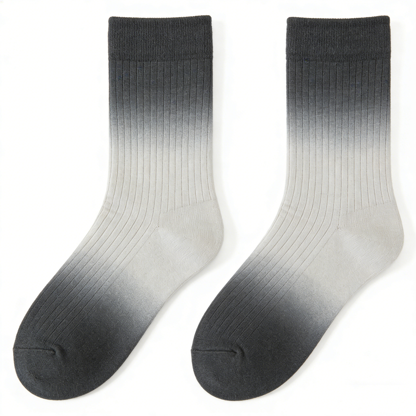 Black and Gray Gradient Socks