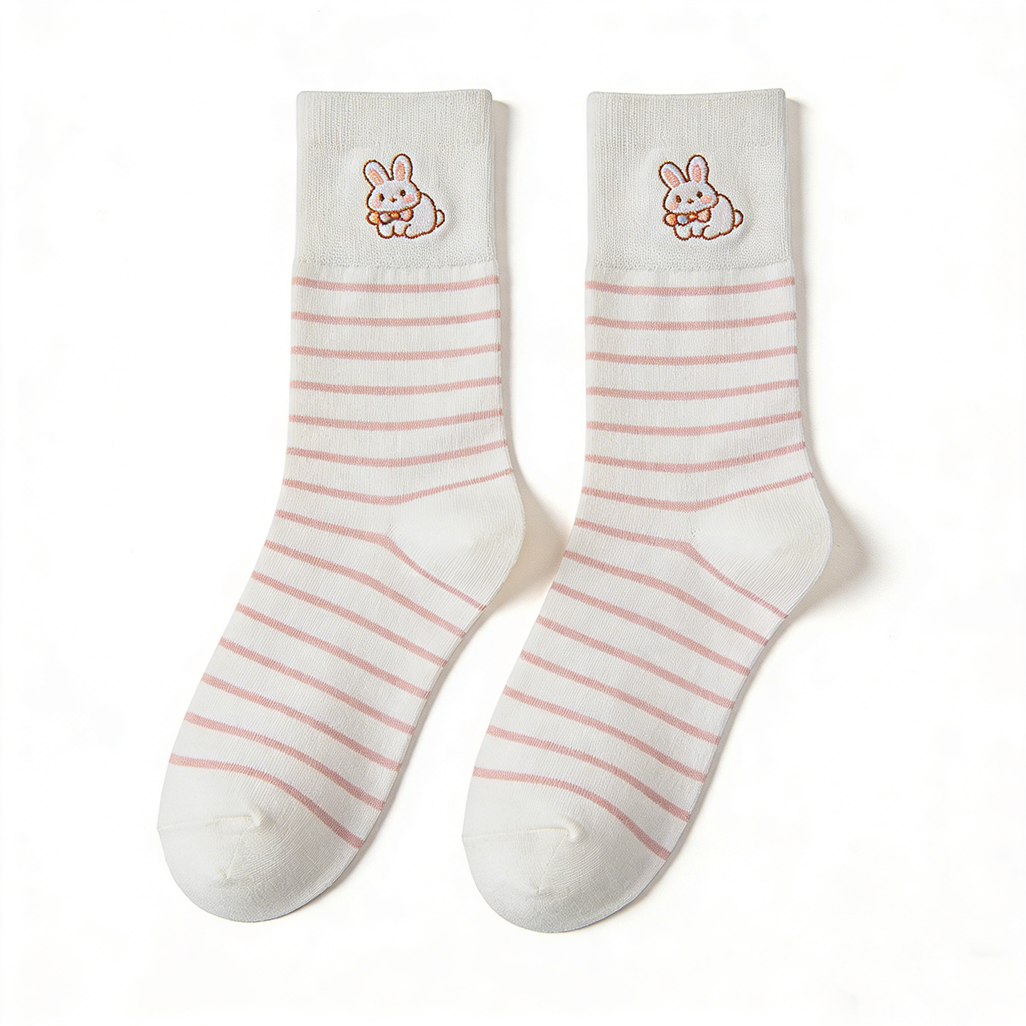 Cute Bunny Stripe Pattern Ankle Socks