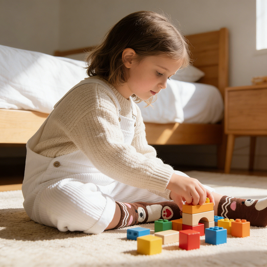 Warm Heart Bear Cute Socks