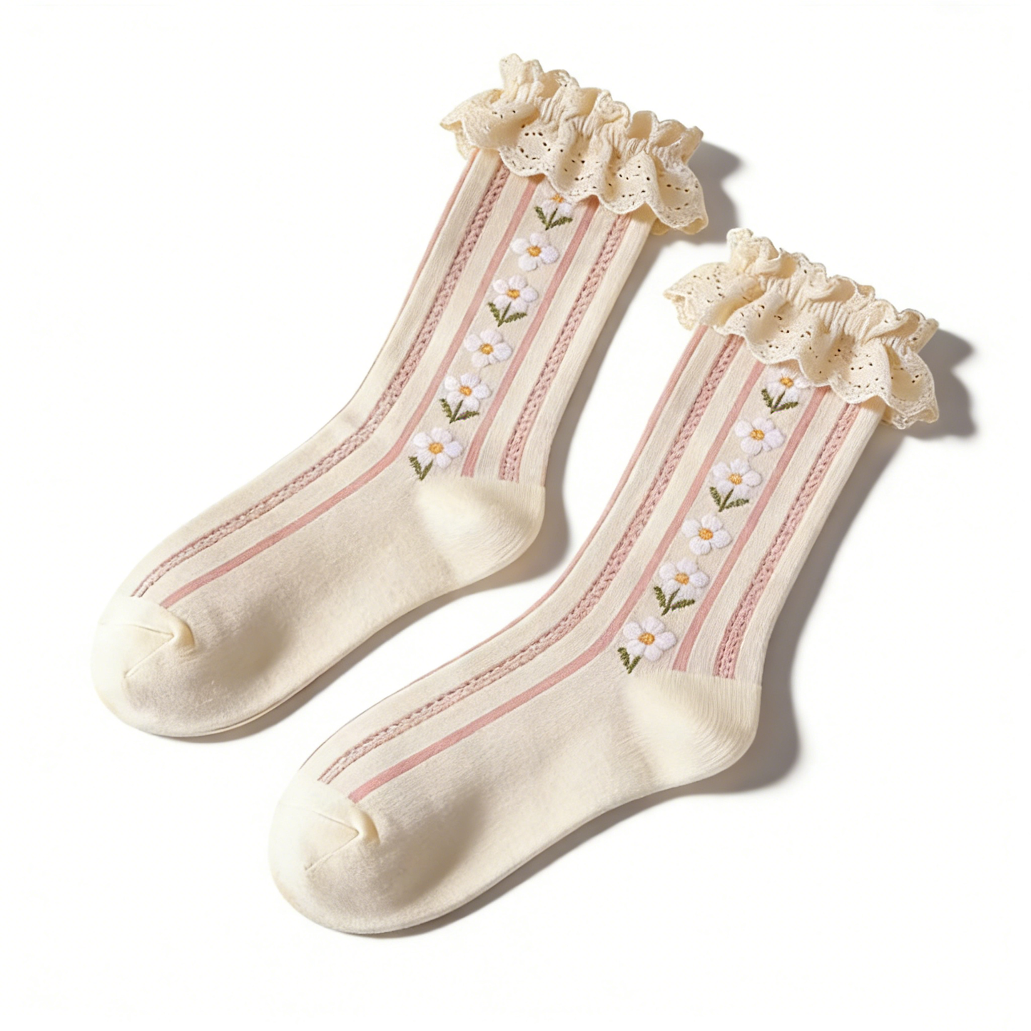 Lace Ruffled Socks