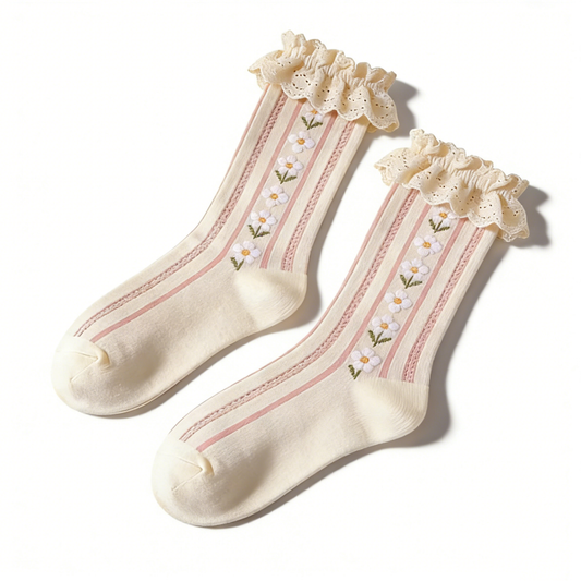 Lace Ruffled Socks